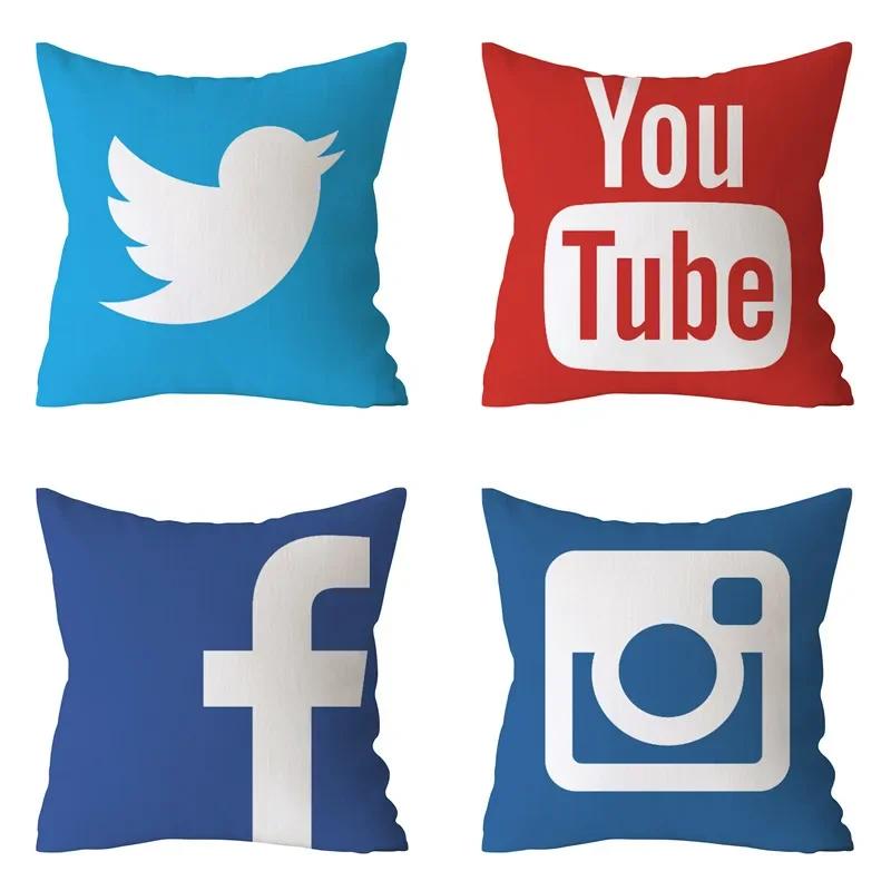 Modern Decorative Pillow Case Youtube Throw Pillow Case Red Square Pillow Case Home Decoration Velvet Movie Unique .