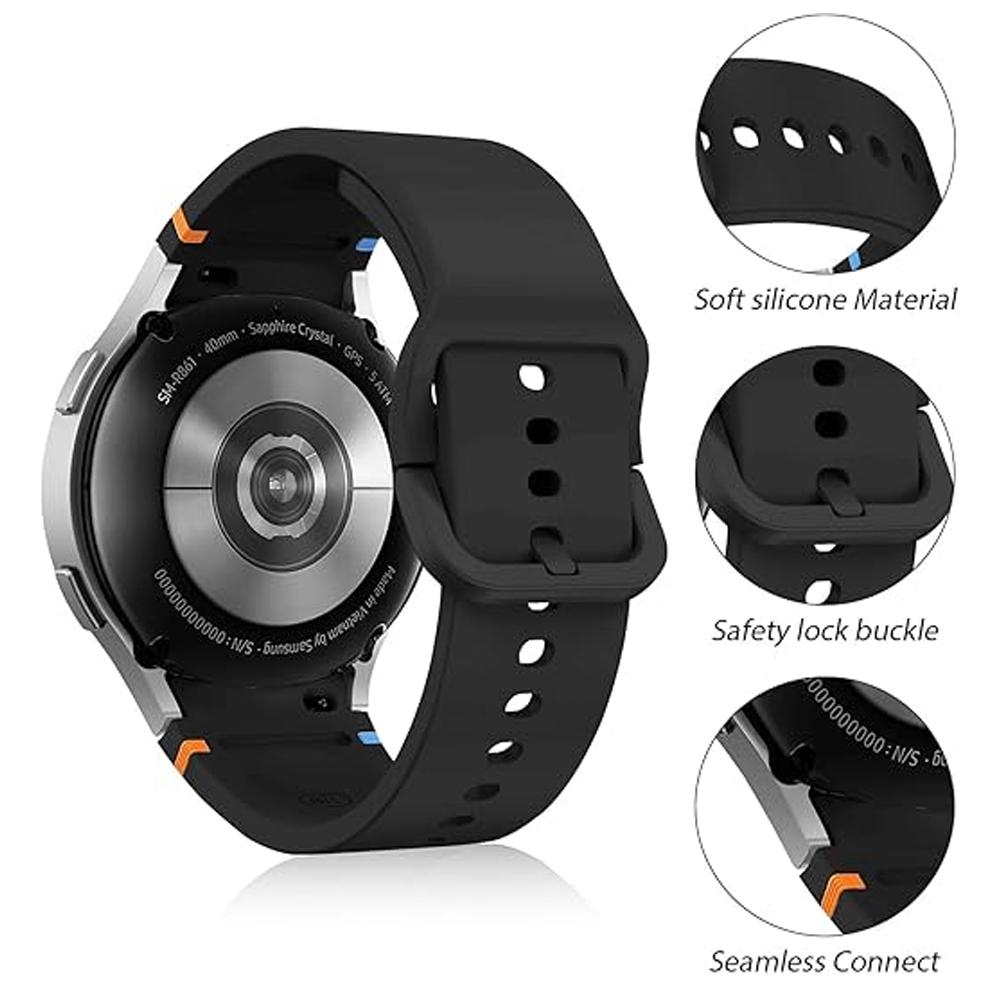 2 упаковки ремешков для Samsung Galaxy Watch 7 44 мм 40 мм FE/4/6 Classic/5 Pro Браслет Blet Спортивный браслет correa Galaxy Watch 7 Band
