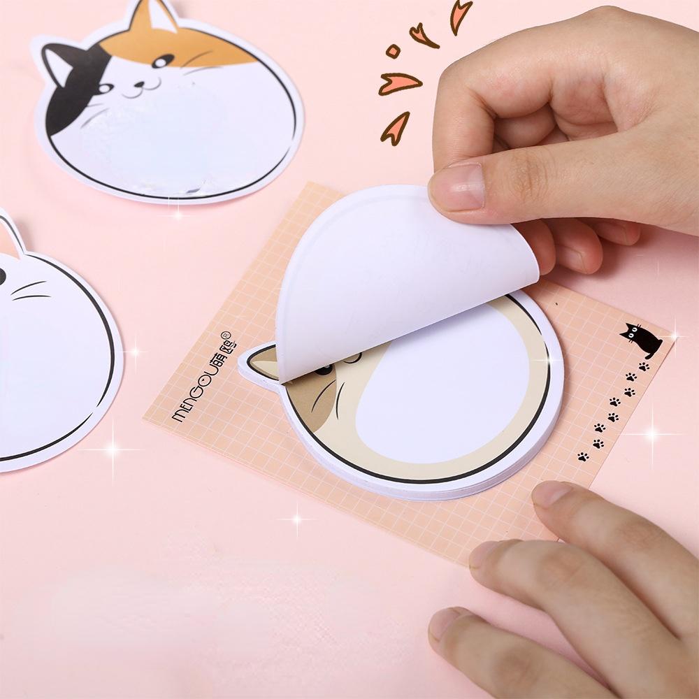30 листов Kawaii Chubby Cat липкие заметки Блокнот для заметок милые N Times липкие офисные канцелярские принадлежности журнал-планировщик