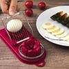 2 In 1 Egg Slicer Multifunctional Stainless Steel Egg Cutter Household Luncheon Meat Preserved Egg Cut Artifact Kitchen Gadgets