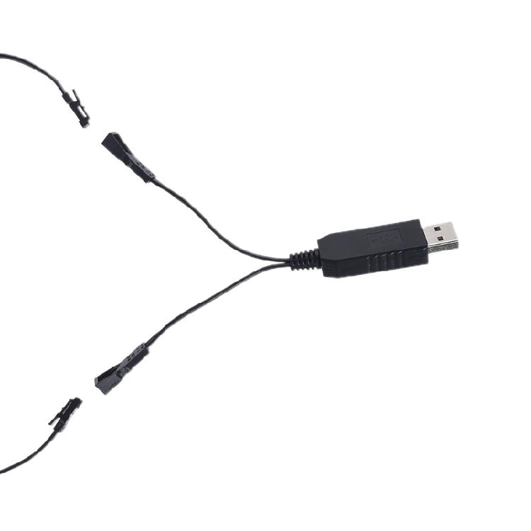 USB-адаптер-элиминатор 2-в-1 для батареек AAA для пульта ДУ телевизора, беспроводного телефона, часов