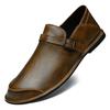Genuine Leather Men Casual Shoes Handmade Slip On Loafers Versatile Man Moccasins Simple Comfy Male Driving Shoes Walking Flats