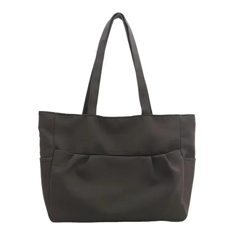 Новая женская модная холщовая сумка для студентов университета, дорожная сумка, вместительная, универсальная, однотонная сумка через плечо