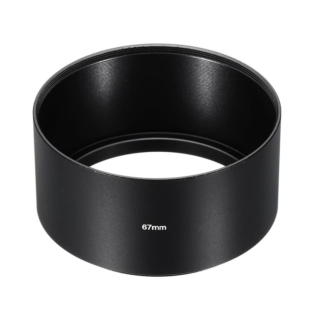 PATIKIL 67mm Lens Hood for Camera Long Focus Frosted Internal Black with Cleaning Cloth Lens, Anti-Reflective Hood,