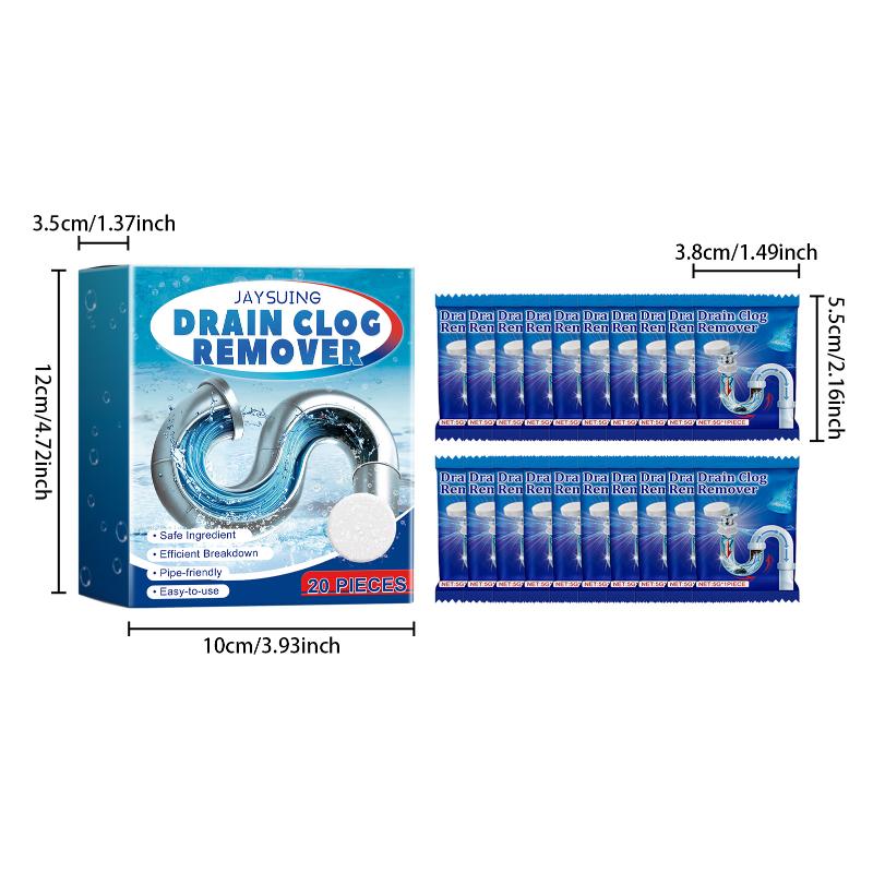 Таблетки для прочистки труб Jakehoe Удаляют жир, волосы и засоры в трубах, а также дезодорируют и прочищают засоры в сливных отверстиях унитазов