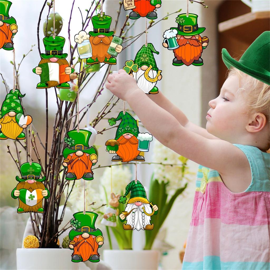 Деревянная удача, креативный подвесной реквизит, декор для Дня Святого Патрика, вечеринки, фестиваля, домашний декор