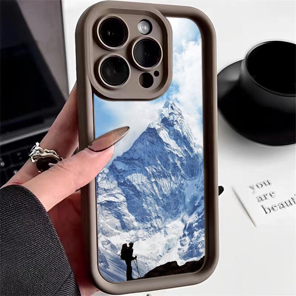 LZ25 Mountain Peak Forest Snow силиконовый чехол для телефона Infinix Smart 9 Hot 40i Tecno Camon20 Moto G22 G30 OnePlus Google Pixel 9 противоударный чехол на заднюю панель