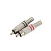 Музыкальный RCA мужской звук посеребренный HIFI аудио штекер разъем терминал высококачественный динамик аудио мужской диаметр отверстия 5,7 мм