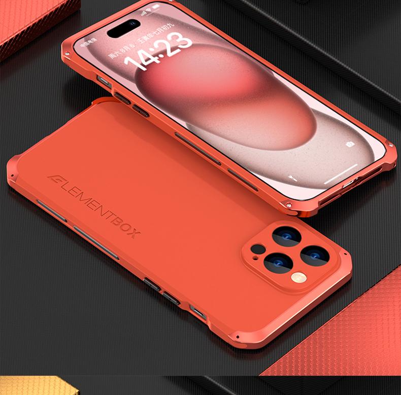Алюминиевый металлический прочный каркас для iPhone 15 Pro MAX, роскошный чехол-бампер для IPhone 14 13 12 11 Pro, противоударный матовый защитный чехол для ПК