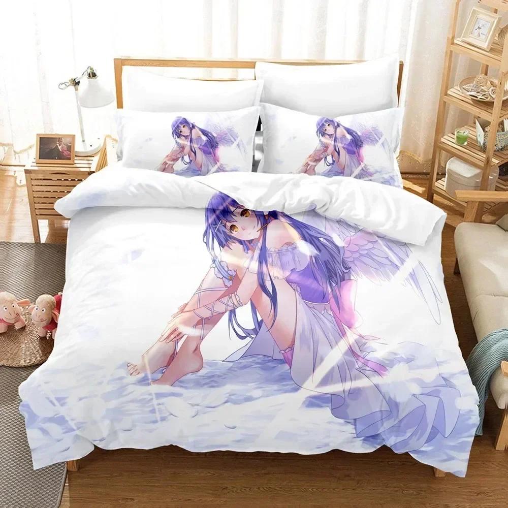 3D Постельное белье Love Live Наволочка Печатный Комплект постельного белья Пододеяльник Наволочка Постельное белье Простыня Чехол для одеяла Размеры: Полный, Queen, King