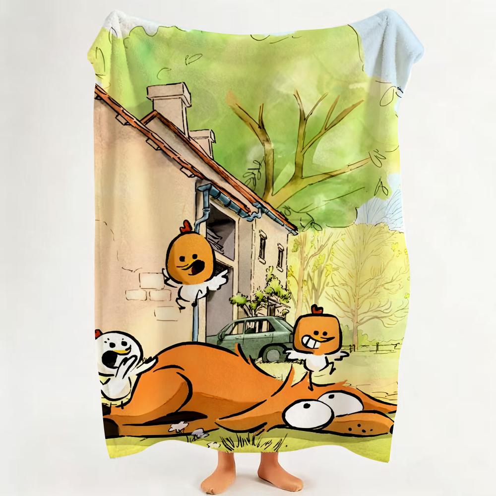 Movie T The B Big B Bad F Fox A And O Other T Tales Flannel Blanket Suitable for Sofa Living Room Bedroom