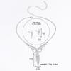 3PC Women's Fashion Hollow Design Tassel Necklace Earrings Jewelry Set Wedding Banquet Party Holiday Gift