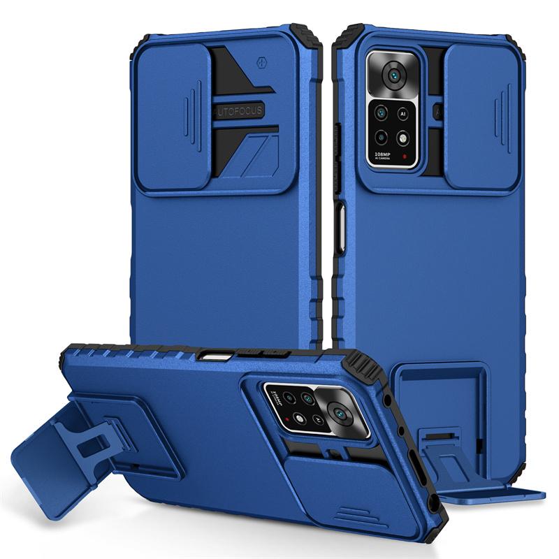 Для Xiaomi Redmi Note 11 Pro 5G Чехол Slide Camera Armor Чехлы для телефонов Redmy Note 11S 11Pro Note11 4G Kickstand Задняя крышка