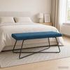 Bench Blue 110 x 40 x 45 cm Velvet