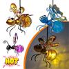 Solar Powered Insect Lamp Hanging Flying Insects Lamp Outdoor Garden Bug Light Ornament for Lawn Summer Party Wedding Decor