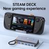 Док-станция Steam Deck Dock с вентилятором 6-в-1 HDMI 2.0 4k@60hz Gigabit Ethernet Полноскоростная зарядка USB-C USB 3.0