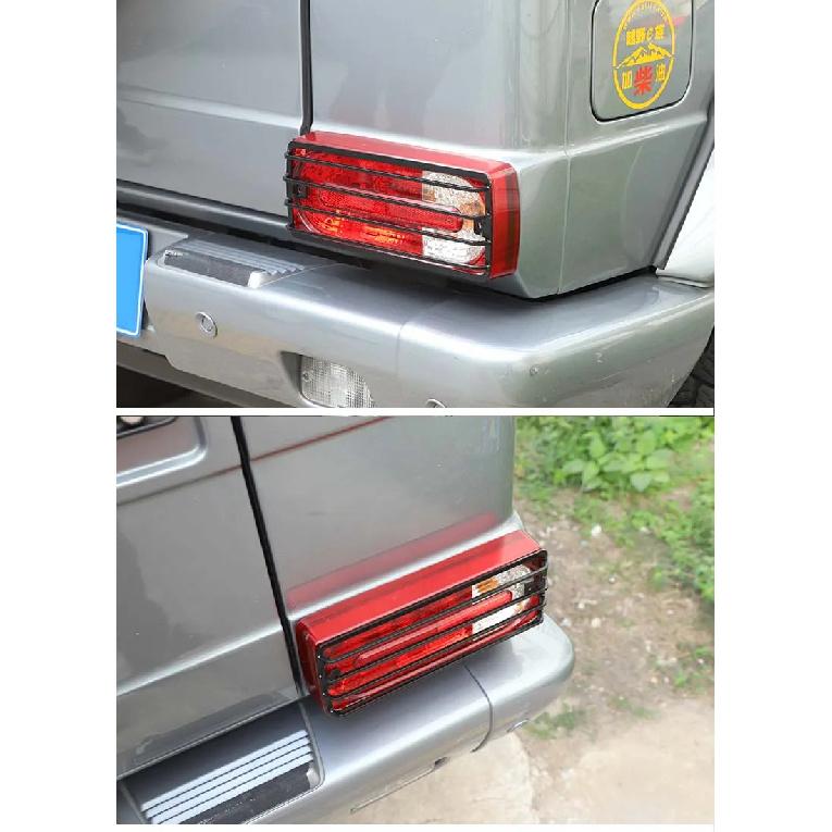 Car Light Protection Frame for Benz G-Class W461 W463 G63 G350 G500 2007 - 2018 Car Lamp Hood Tail Light Protect Cover Accessori