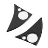 2pcs Carbon Fiber Car Steering Wheel Button Trim Sticker Decal for Mercedes W204 C Class 07 10