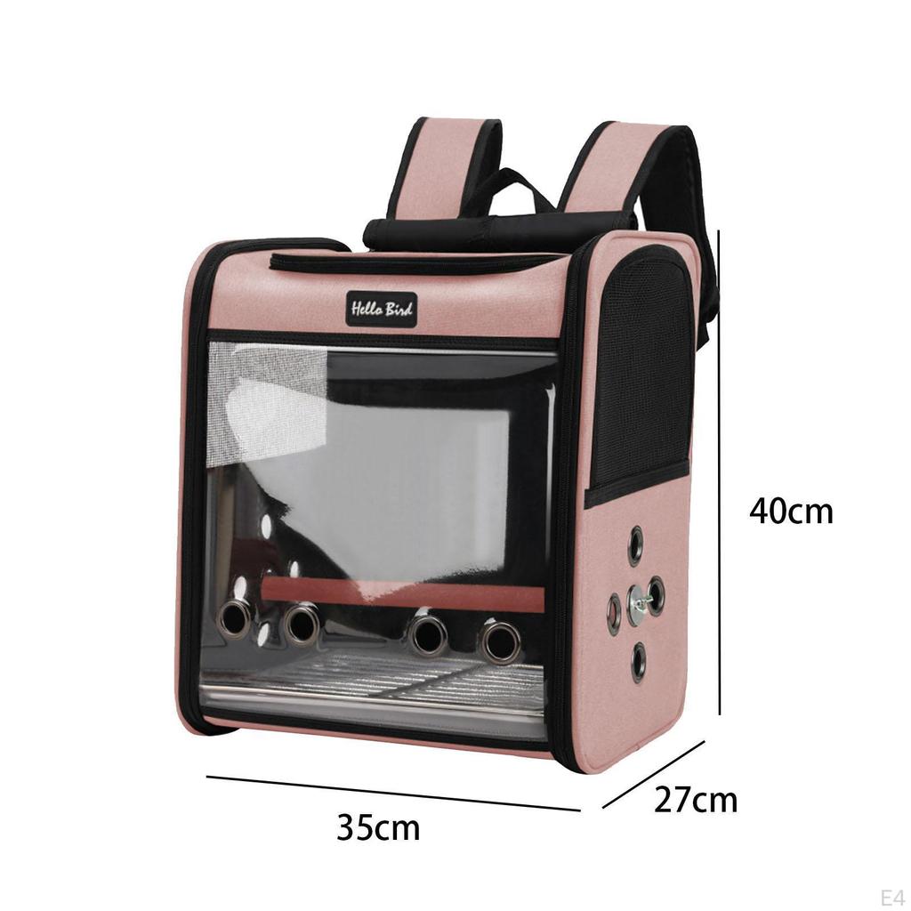 Рюкзак-переноска для птиц, дорожная клетка с жердочкой для попугая-кореллы