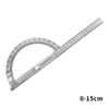 Angle Ruler Single Arm Stainless Steel Angle Gauge 180 Degree Adjustable Semicircular Indexing Gauge Protractor Angle Ruler