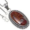 Pendant Designer Jasper Gemstone Valentine'Day Ethnic Silver Jewelry 2.5"