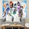 Genshin Impact characters9 Tapestry for Bedroom Aesthetic Classroom Tapestries Wall Hanging for Living Room Dorm Office,Ideal Creative Gift