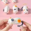 Милая заводная кошка-игрушка на колесиках, фигурка котенка с ручной заводкой, украшение для стола, развлекательный орнамент для детей и взрослых