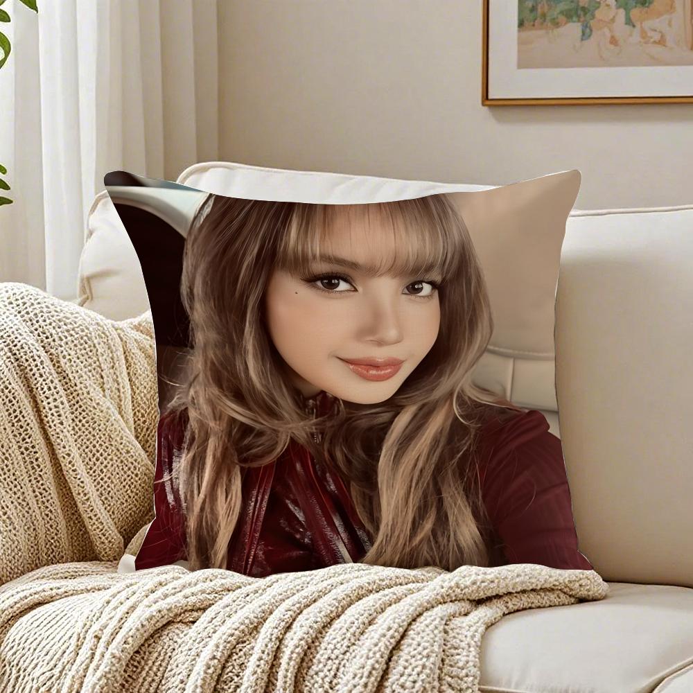 singer powerful LLLisa Cushion Cover Pillowcase Antidustmite living Room Sofa Decor Cushion Room