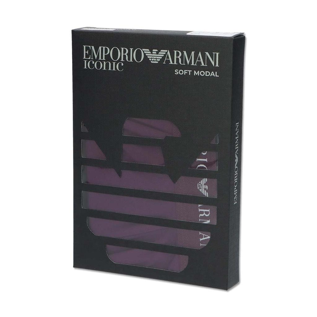 Боксеры Emporio Armani SOFT MODAL, спереди застежка, мужские, размер ЕС, размер S (Размер ЕС), военно-морской флот (54095117)