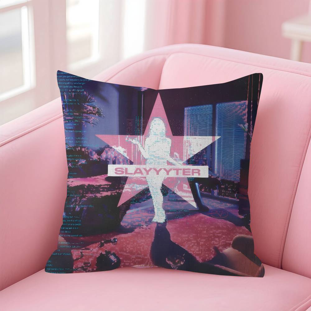 Singer SSlayyyter Worst Girl in America  Pillow Cover for Bedroom Room and Living Room Sofa Decorative Cushion Cover