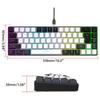 Мембранная игровая клавиатура V200, 68 клавиш, 20RGB-подсветка, мембранная клавиатура, кабель USB TypeC для геймеров и офисных работников