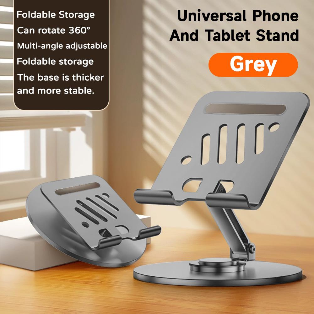 Xiaomi Metal Tablet Phone Stand 360 Degree Spin Desktop Holder Foldable Tablets Kickstand Heat Dissipation Panel Multi-Angle Stand New