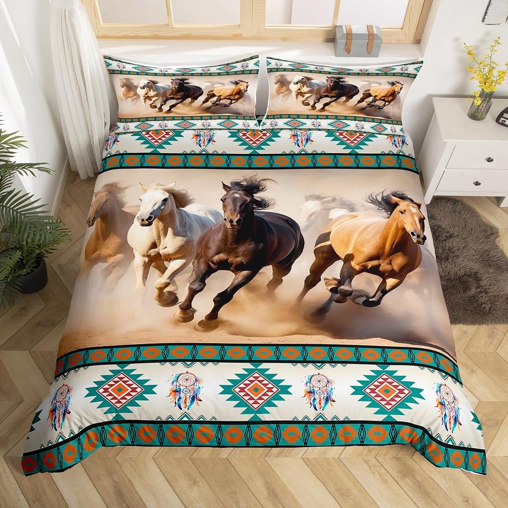 Wildlife Duvet Cover Set For Teens Adults Queen King Size Quilt Covers Lightweight Down 2 Pillowcases 1 Duvet Cover No Comforter