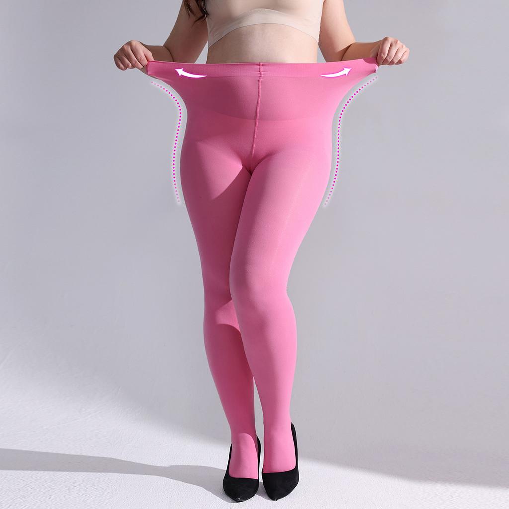 Silk Stockings for Women with High Waist and Elastic Fit with Foot Support for WomenColorful Oversized Pantyhose