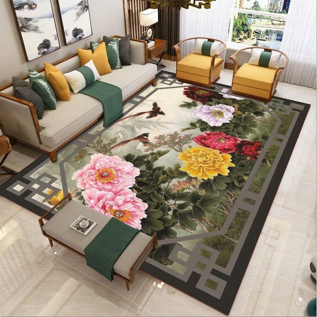 New Chinese Living Room Carpet Carpet Large Area Full Floor Mat Entrance Door Carpet Bedroom Bedside Carpet