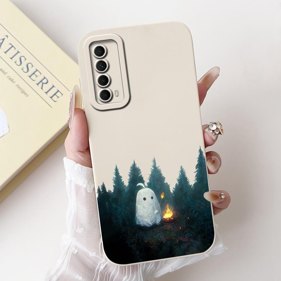 For Huawei P Smart 2021 Case Huawei Y7a PPA-LX3 PPA-LX2 PPA-LX3 Cute Panda Rabbit Soft Silicone Shockproof Phone Cases