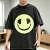 washed T Shirt Funny Kids Childrens tee Headphone Dj Smile Glow In The Dark long or short sleeves vintage Washed Casual