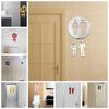Entrance WC Decor Washroom Sign Poster Mirror Surface Decal Woman & Man Toilet Wall Stickers