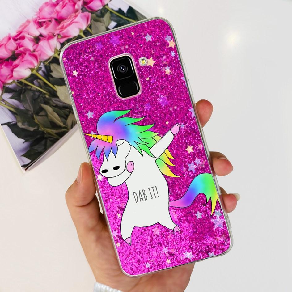 Чехол для Samsung Galaxy A8 2018 / A8 Plus 2018 A530F A730F Силиконовый чехол Популярный цветок одуванчика Мягкий TPU Чехол-защита для телефона