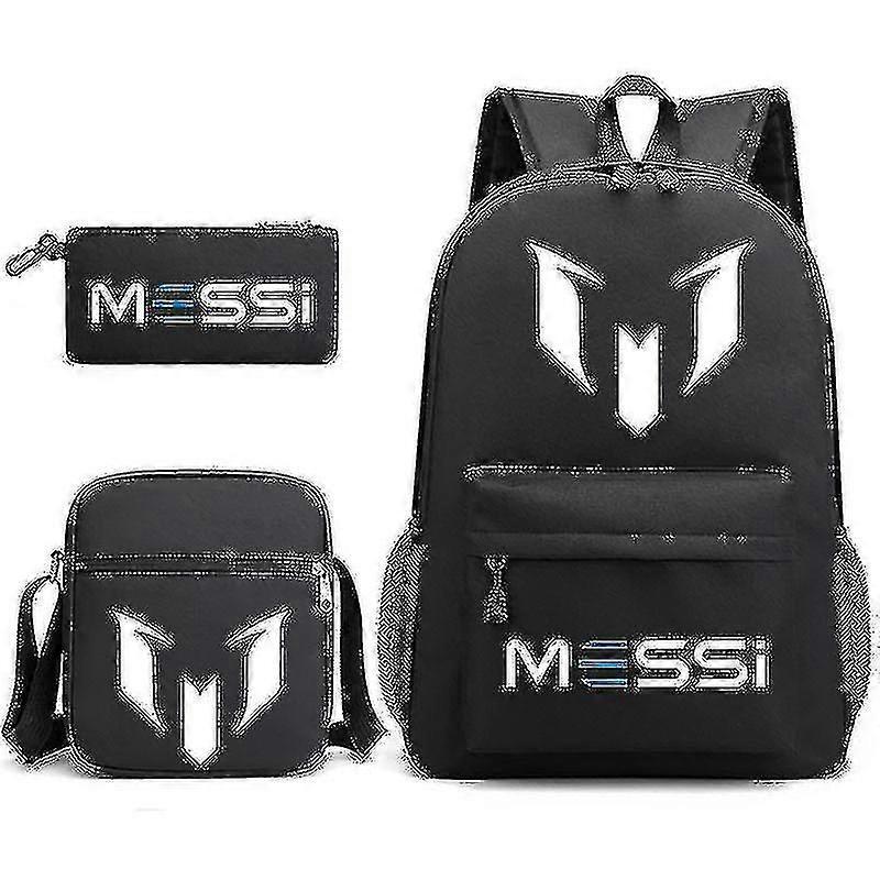 3-Piece Soccer Backpack Set - Youth Travel Laptop Backpack