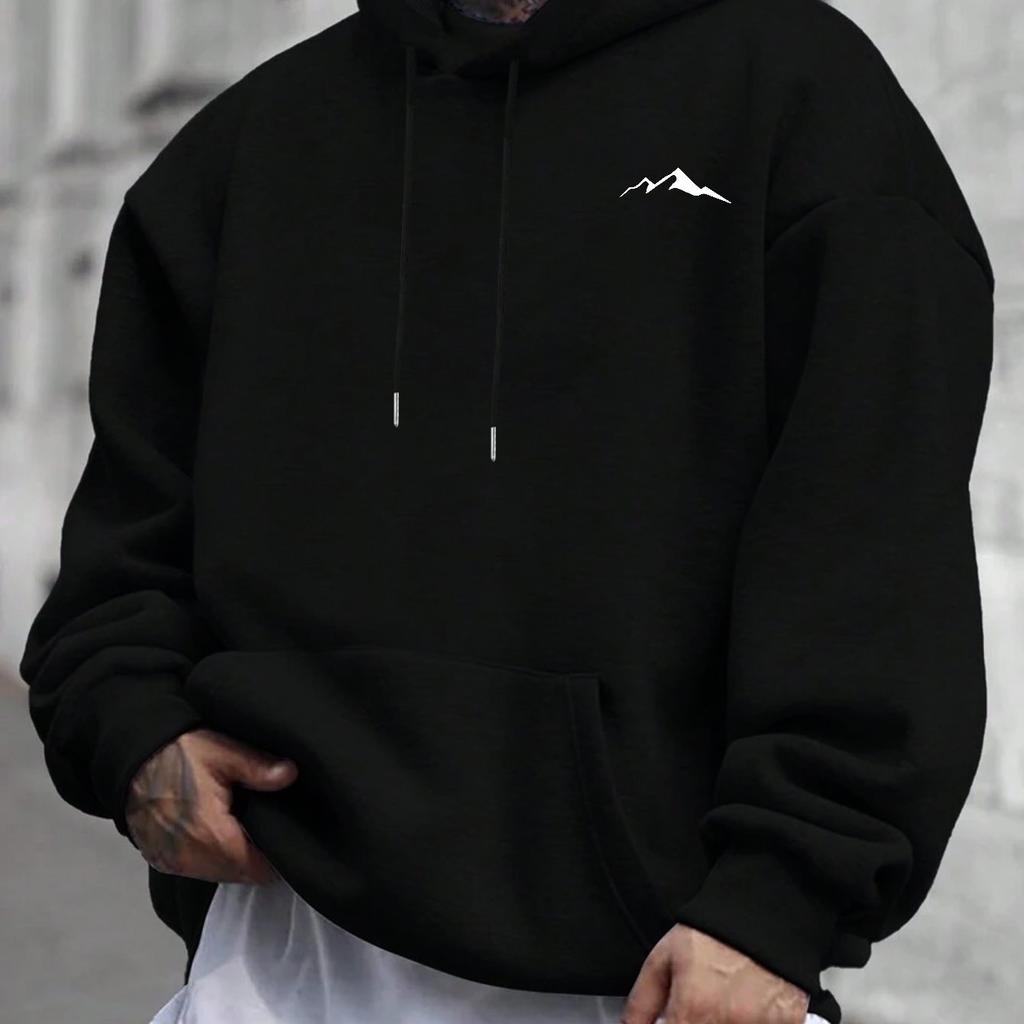 Мужской новый модный тренд толстовка с капюшоном с принтом повседневная свободная толстовка с уличными хип-хоп особенностями