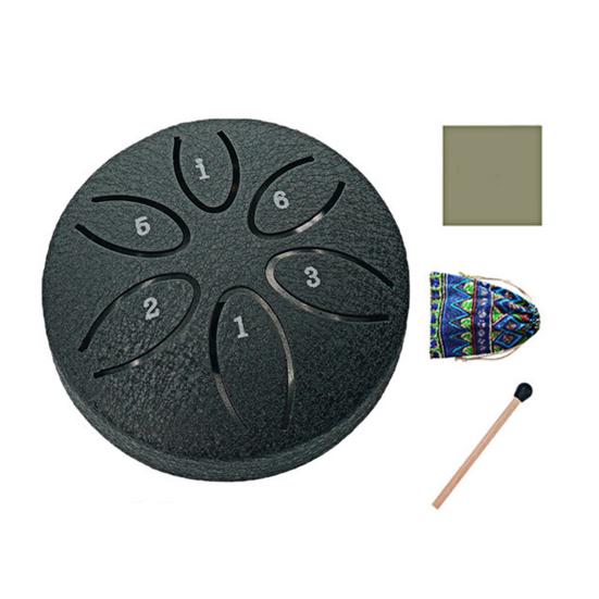 Steel Tongue Drum 6 Notes Mini for Kids 3 Inches Rain Drums Outside Rain