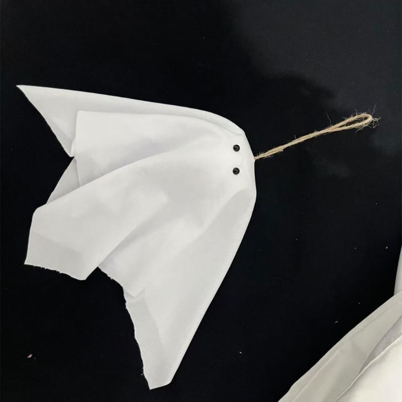 Украшения на Хэллоуин Уличные/Внутренние Подвесные Призрачные Украшения Белый Летающий Призрачный для Украшения Хэллоуинской Вечеринки