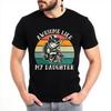 Printed For Unisex Summer Tshirt Awesome Like My Daughter Fish With Hat And Rod Hiphop Male Tops Trendy Tshirt Classic Tshirt
