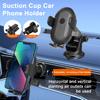 Car Phone Holder with Automatic Locking 360 Degree Rotating Convenient Secure Vehicle Phone Stand