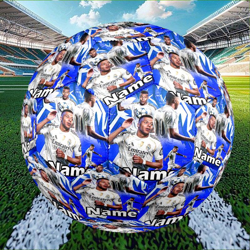 Custom Name Personalized Kylian Mbappe Print Size 5 Soccer Ball Training & Match Football, for Team, Kicking, Gift for Football Enthusiasts