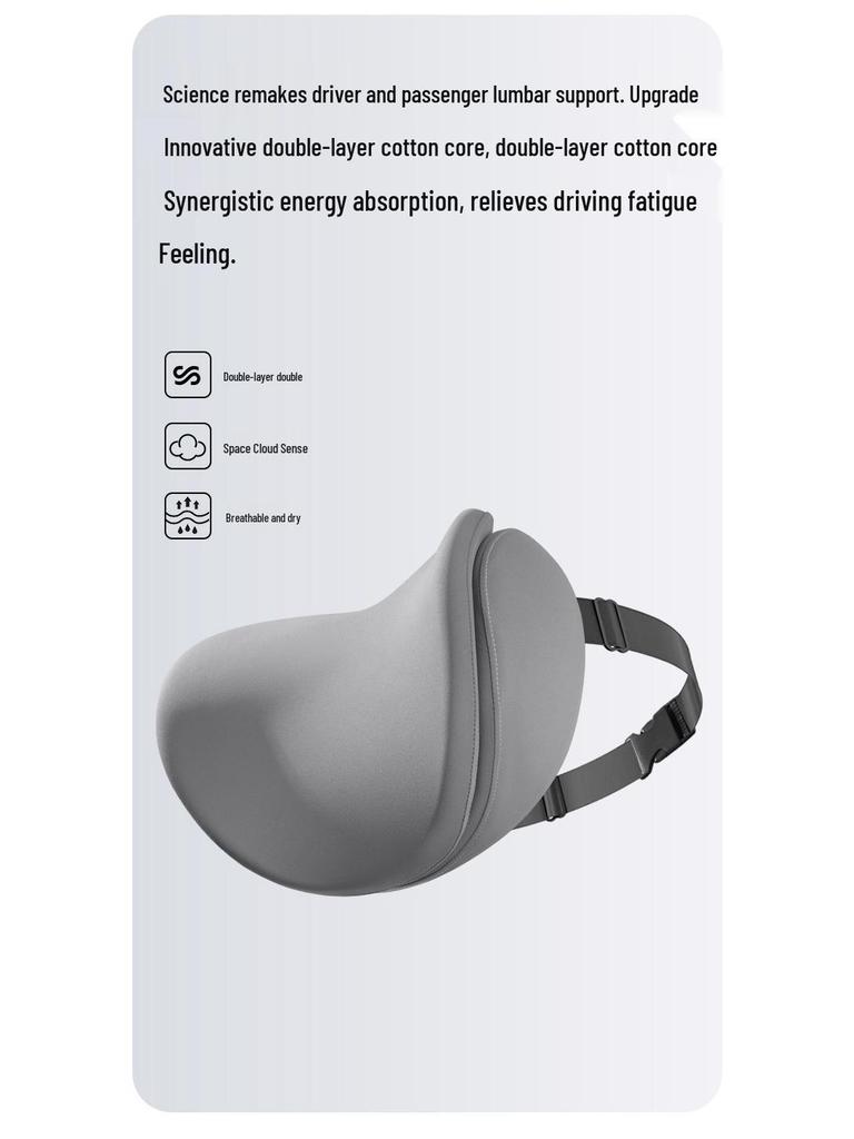 Подушка для сиденья автомобиля из пены с эффектом памяти с поддержкой поясницы и шеи