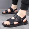 Fashion New Summer Outdoor Leisure Sandals Men's Summer Peep-toe Youth Beach Shoes Dual-use Beach Slippers Non-slip Coolness Sandal