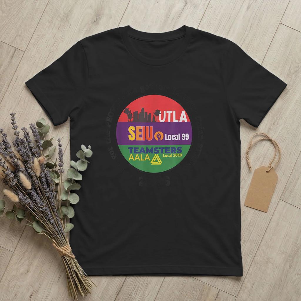 Унисекс Рабочее Движение Унисекс UTLA SEIU AALA Футболка У Нас Есть Люди Хлопок Мерч Короткий Рукав Круглый Вырез Футболка Идея для Подарка Футболки