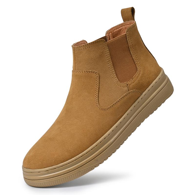 Модные мужские ботинки из натуральной кожи Минималистичные и модные стили дизайна Для повседневного офиса, отдыха на природе, прогулок Классические мужские туфли в стиле ретро